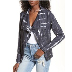 BlankNYC Tie Dye Faux Suede Jacket Small
